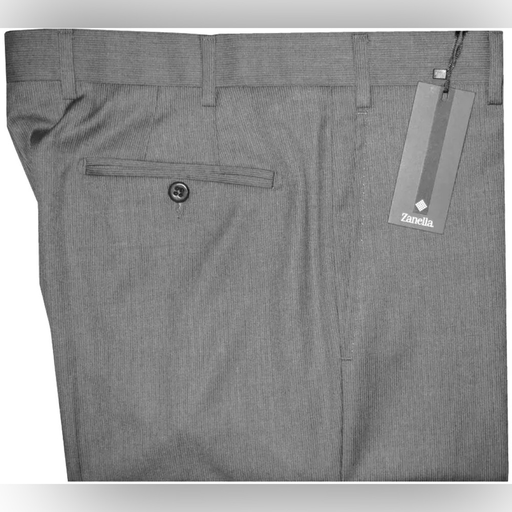 $395 NEW SZ 36 ZANELLA PANTS DRESS NORDSTROM DEVON GRAY PENCIL STRIPE SU…